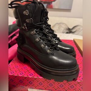 Tory Burch Lug Miller calf leather boot